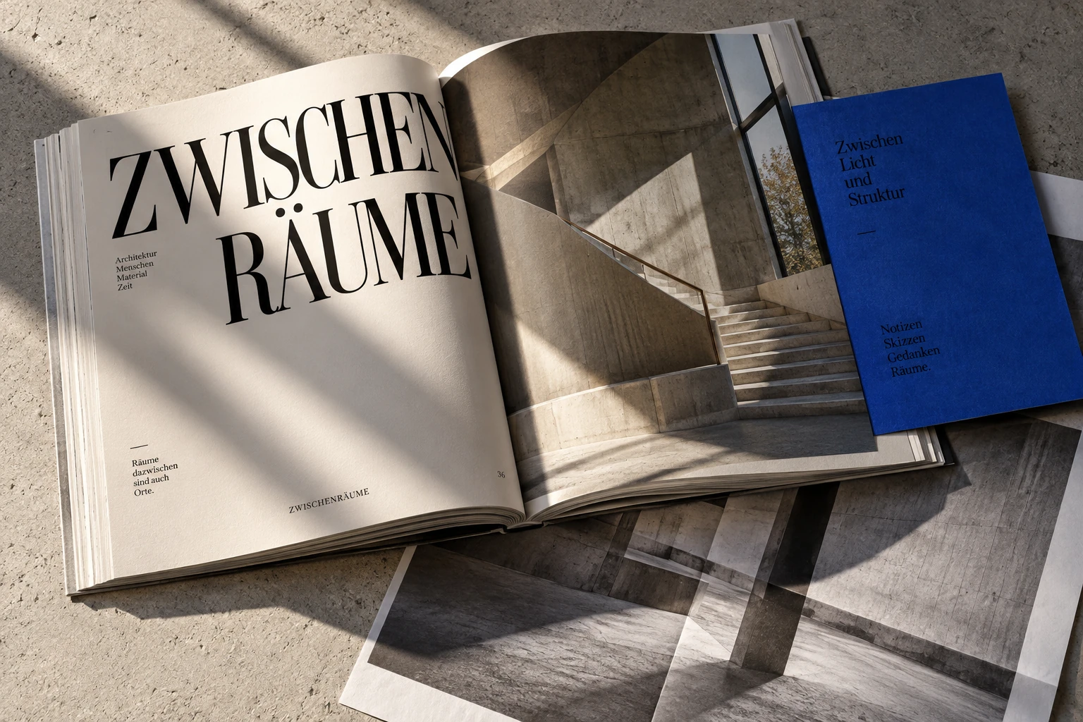 Visuelles Konzept Zwischenräume