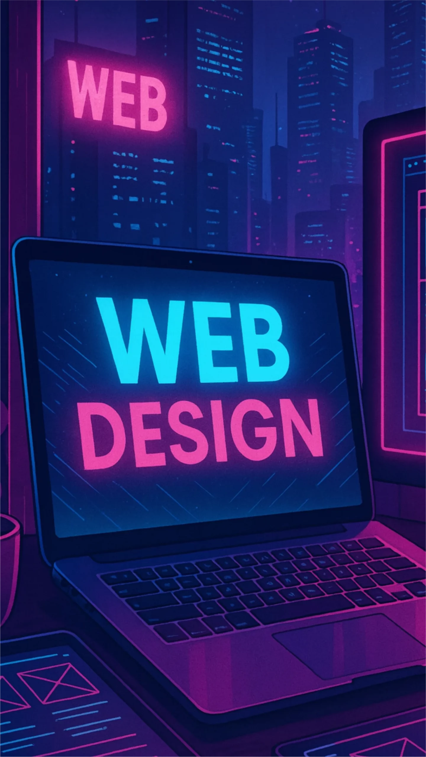 Mobile Version des Mockups.